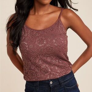 Maurices Teal Lace Camisole